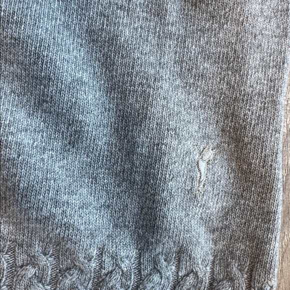 Oulino Gray Women's Crewneck Cotton/cashmere Sweater 0048 - Picture 4 of 7